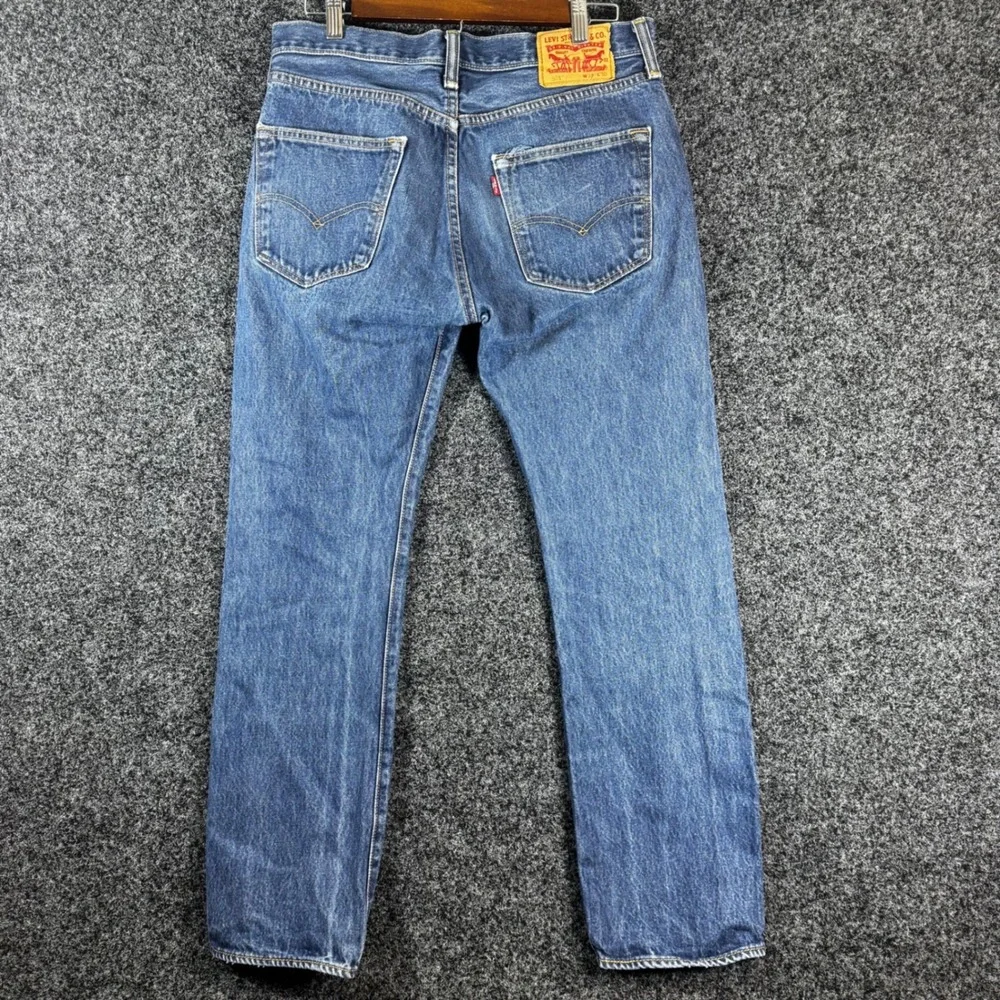 Levis 501 Original Fit Jeans Mens 32x30 Blue Denim Straight Leg 00501-0115